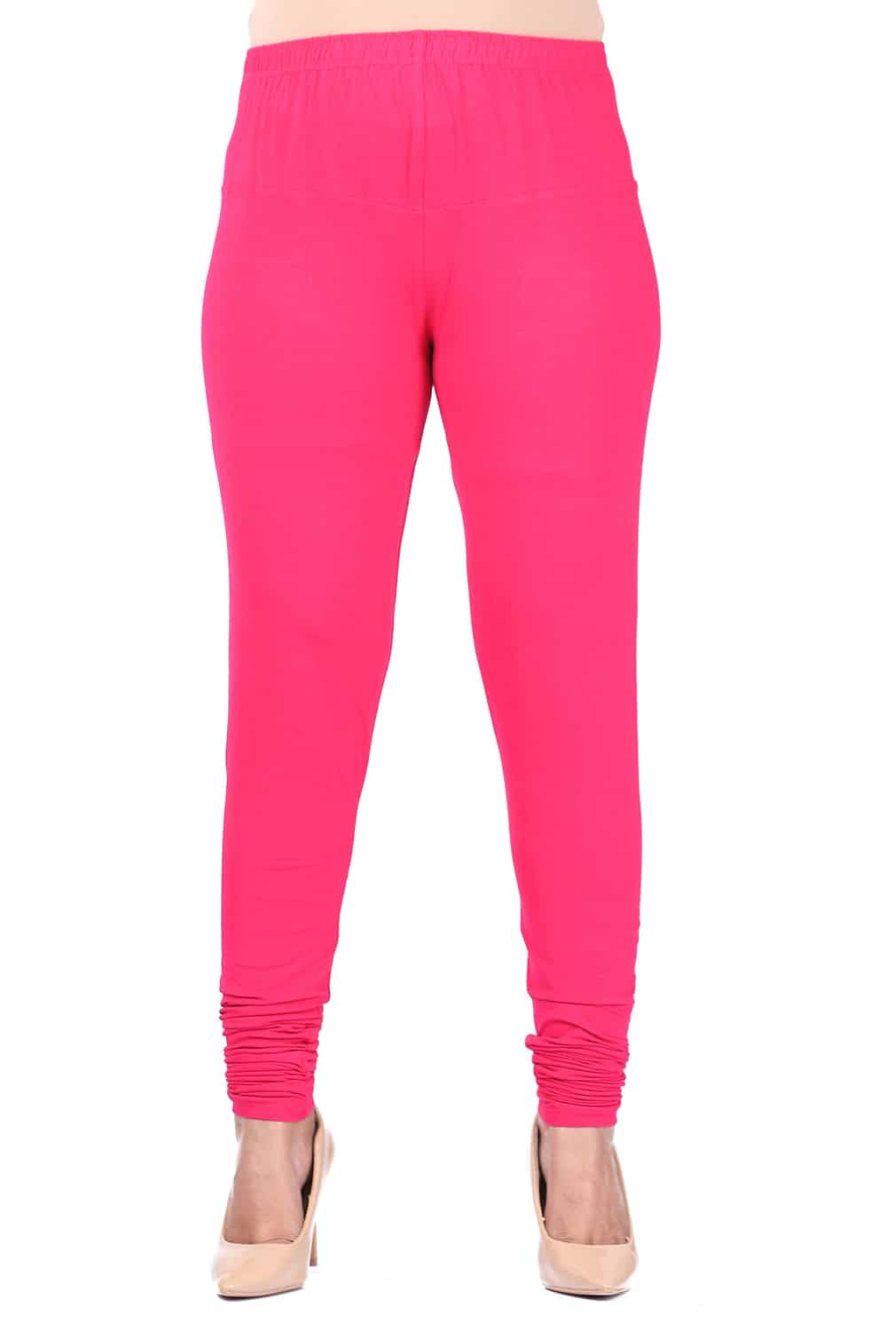 Rani Pink Cotton Churidar Leggings Kaira