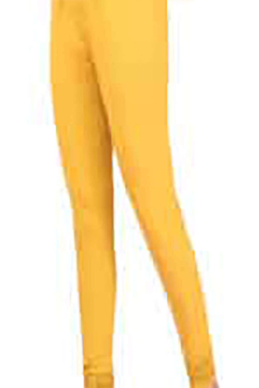 Mustard Cotton Churidar Leggings