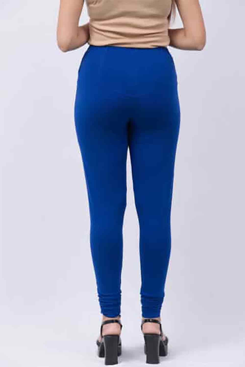Royal Blue Cotton Churidar Leggings