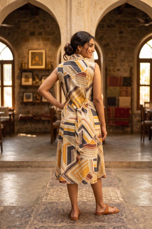 Yellow Aline Kurti