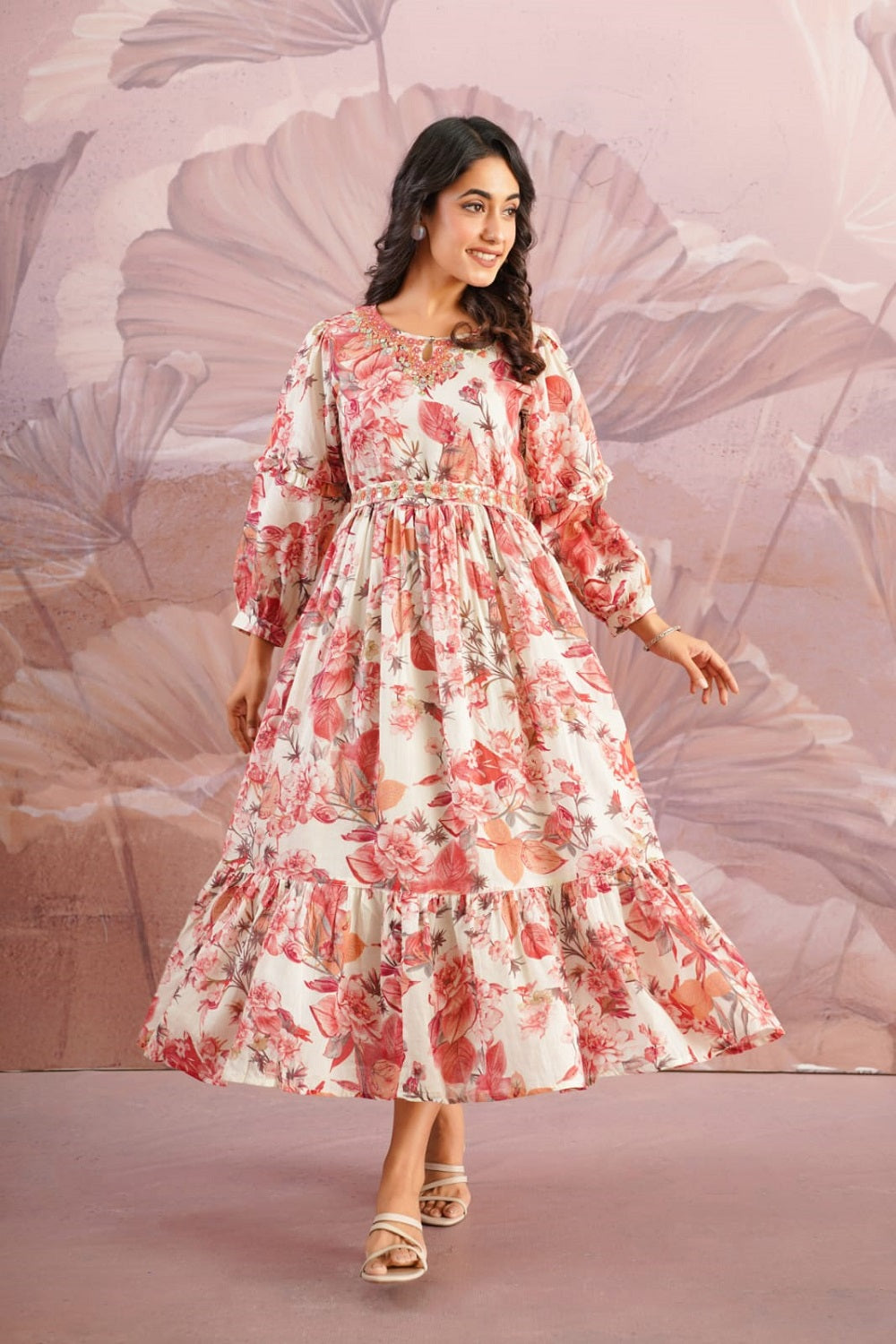 Onion Cotton Fashionista Kurti Frock