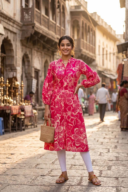 Rani Pink Aline Kurti