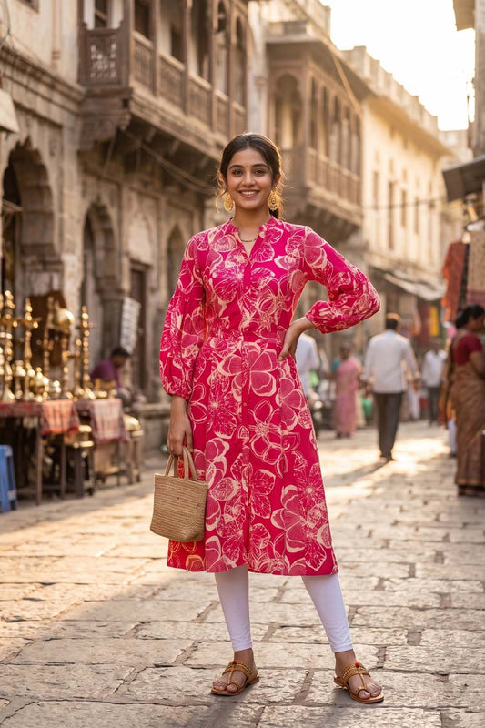 Rani Pink Aline Kurti