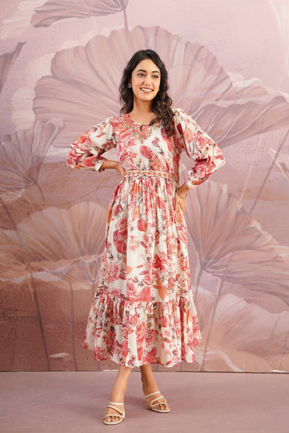 Onion Cotton Fashionista Kurti Frock