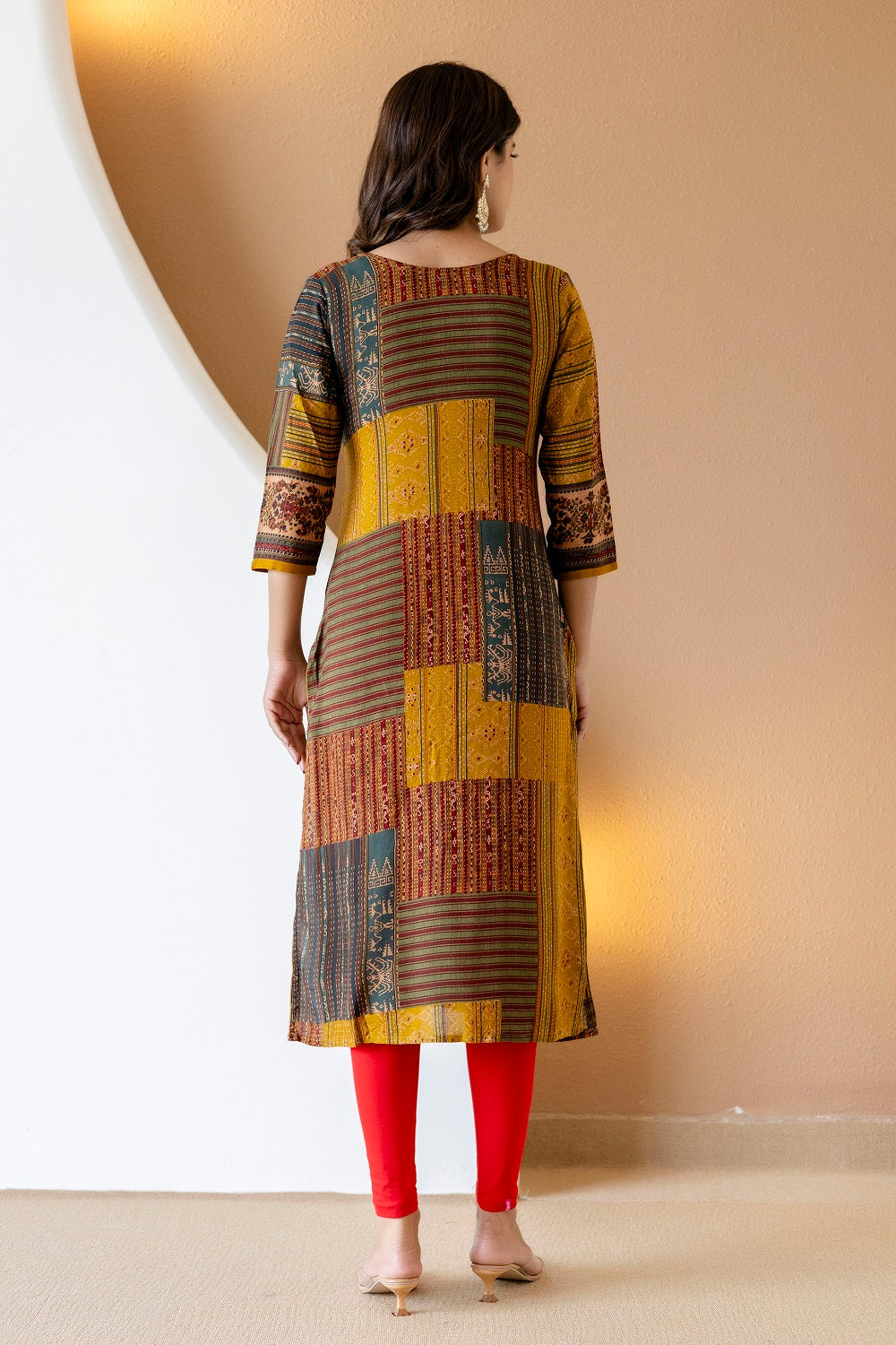 Musterd Rayon Straight Cut Kurti