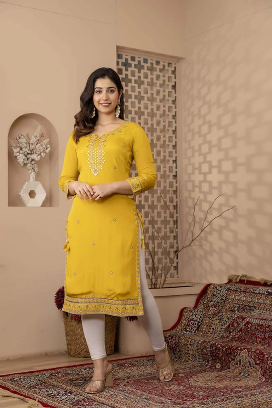 Kaira Musterd Partyqueen Straight Cut Kurti