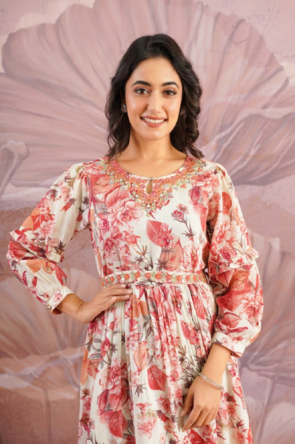 Onion Cotton Fashionista Kurti Frock
