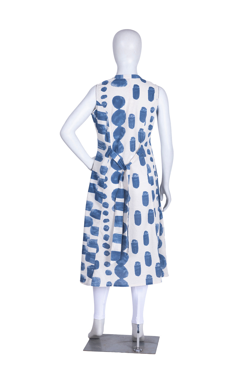 Blue Cotton Print Aline Kurti