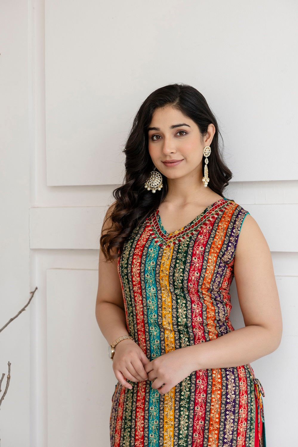 Multi Color Rayon Straight Cut Kurti