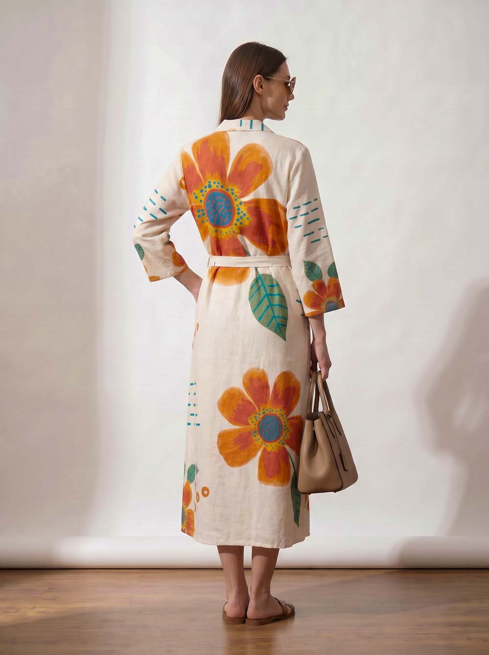 Rust Style Long One Piece Dress
