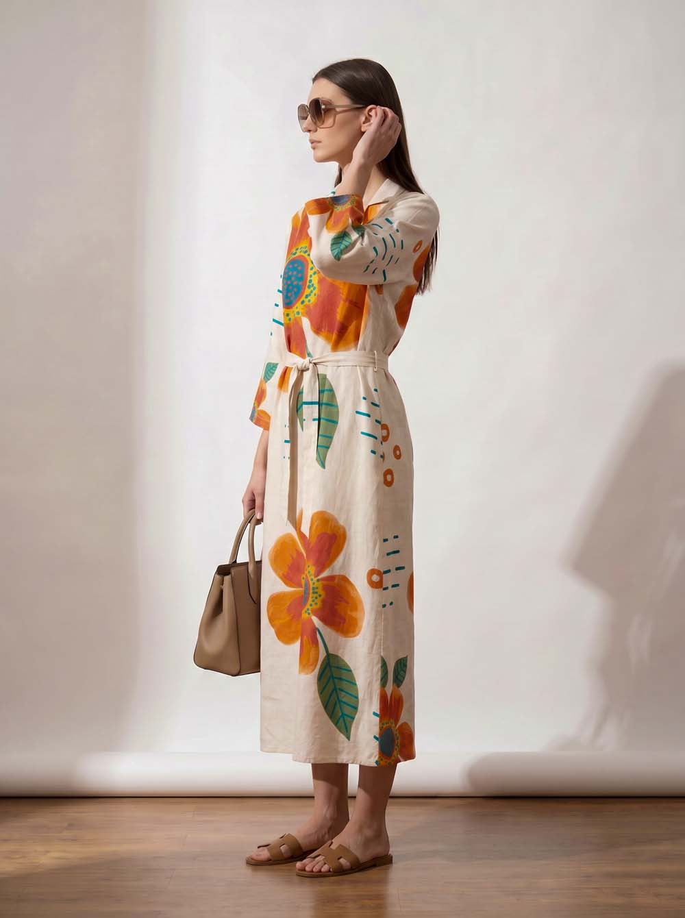 Rust Style Long One Piece Dress