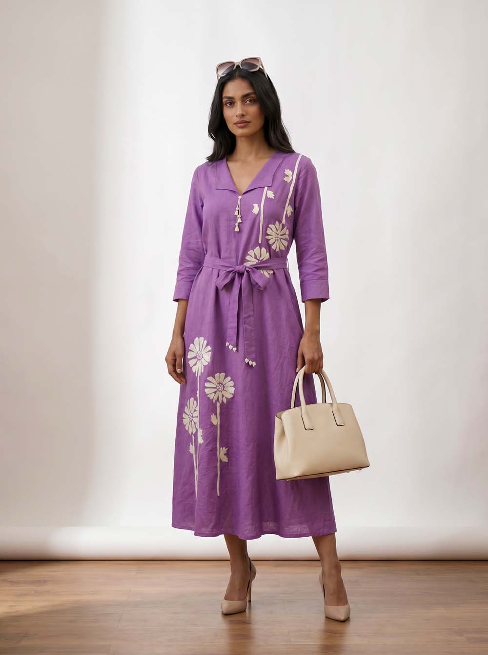 Lavendar Style Long One Piece Dress