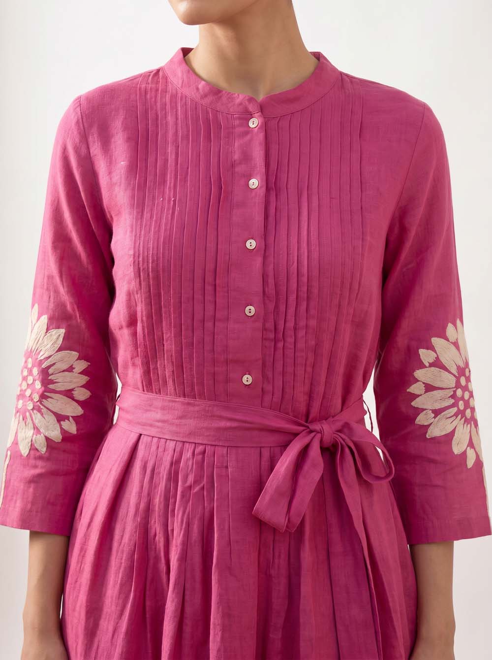 M Pink Style Long One Piece Dress