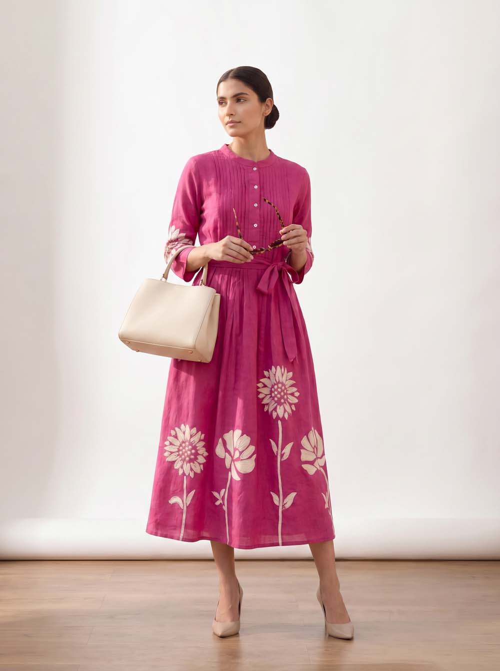M Pink Style Long One Piece Dress