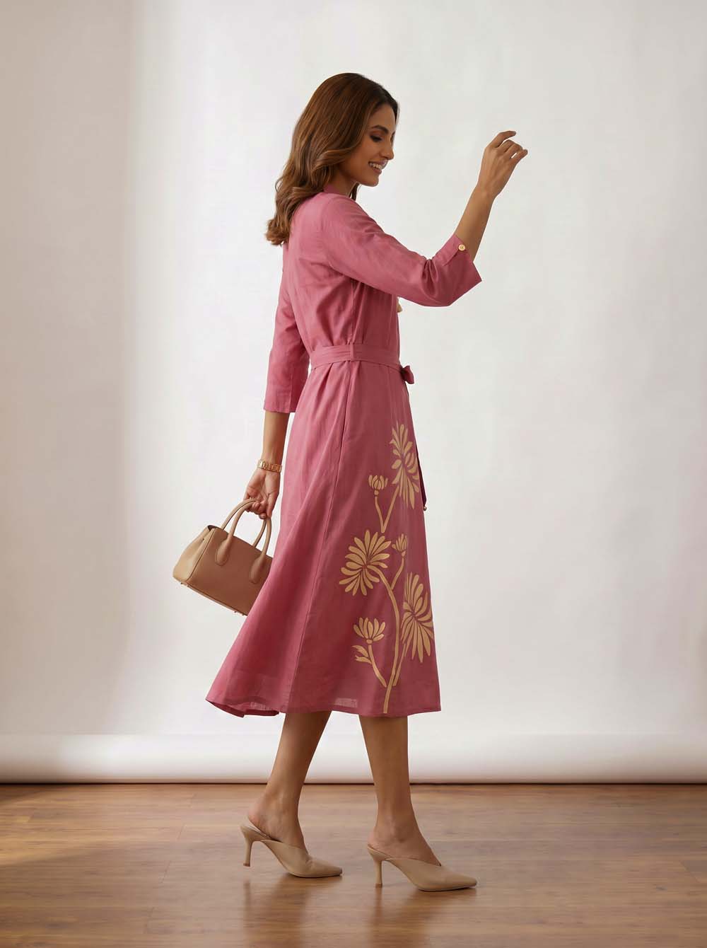 Onion Style Long One Piece Dress