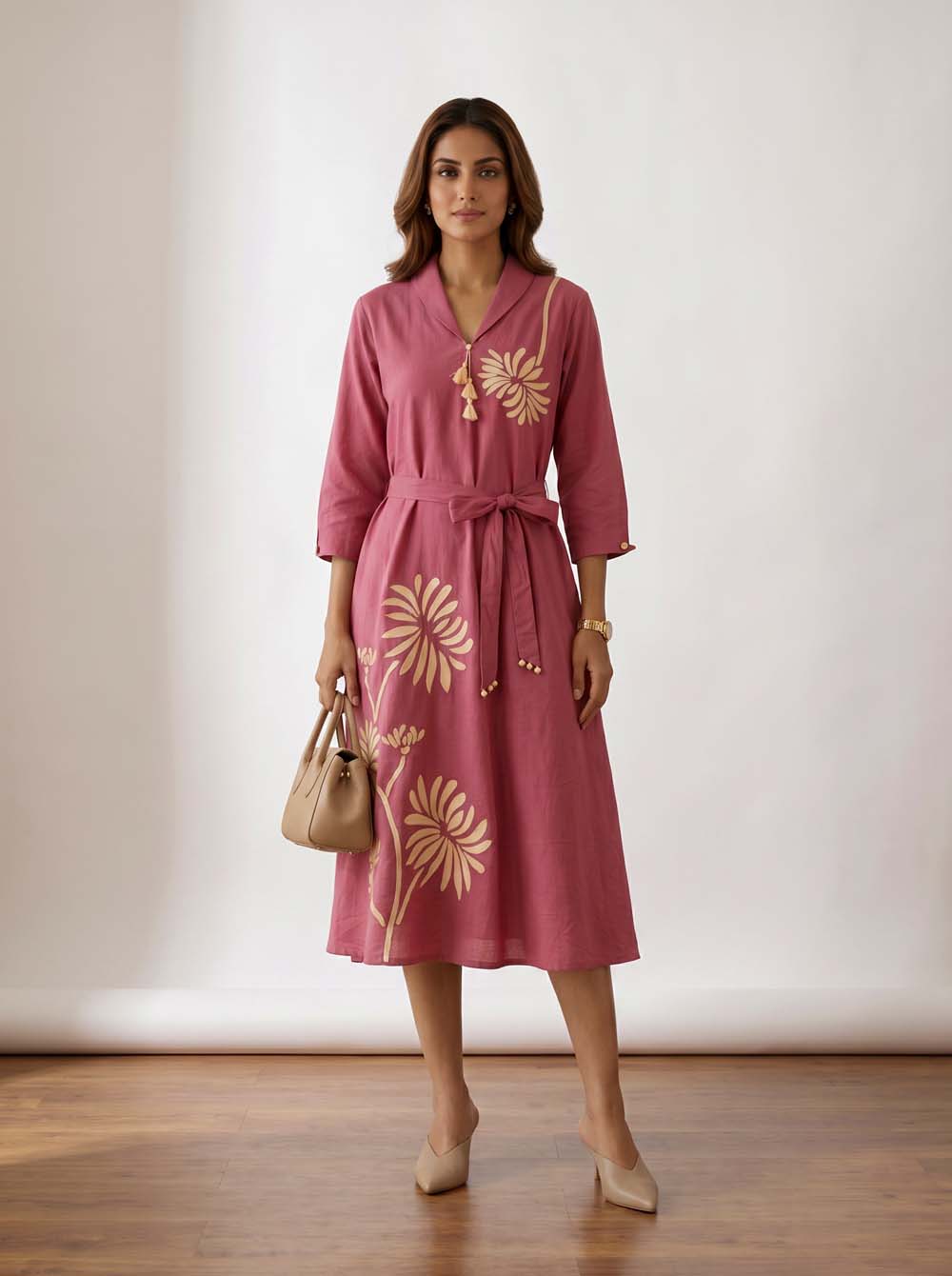Onion Style Long One Piece Dress