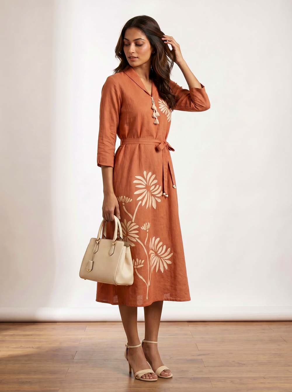 Onion Style Long One Piece Dress