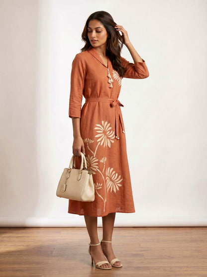 Onion Style Long One Piece Dress