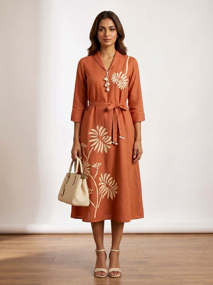 Onion Style Long One Piece Dress