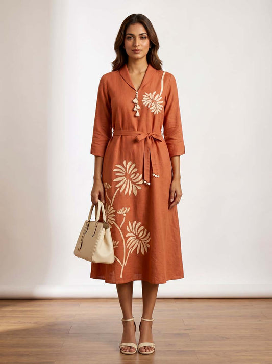 Onion Style Long One Piece Dress