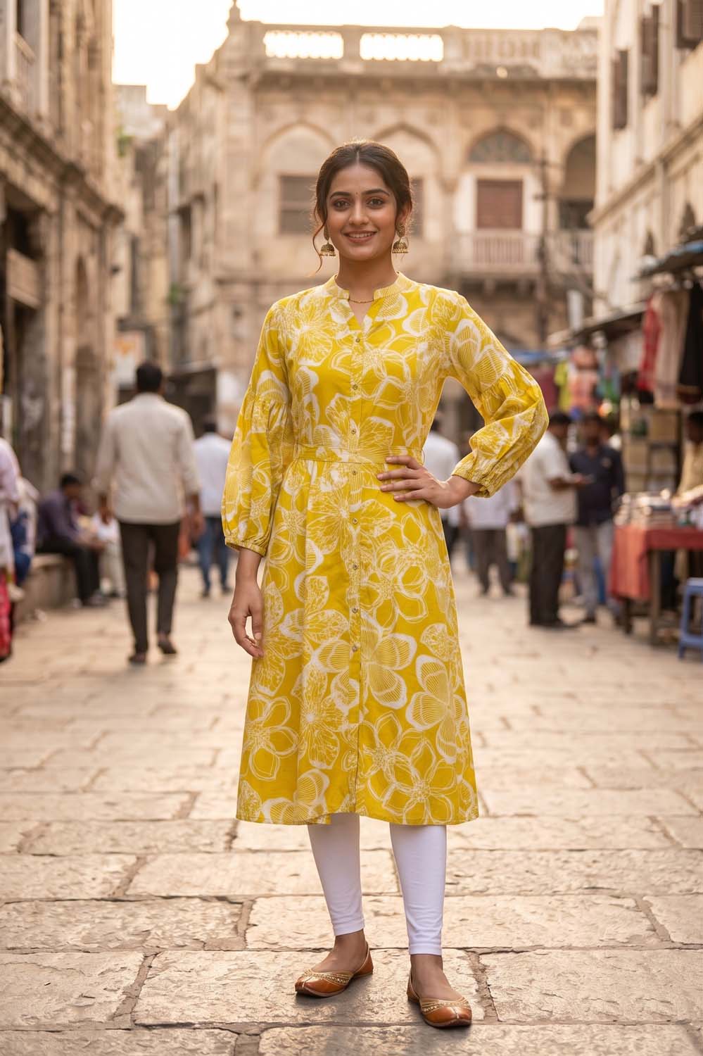 Light Green Aline Kurti