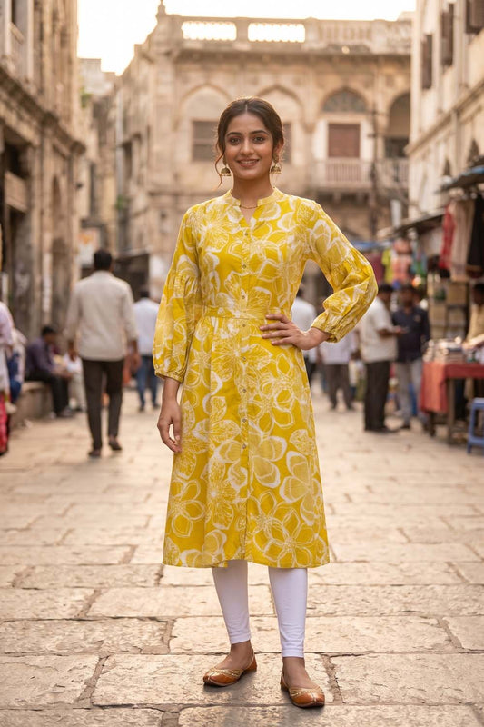 Light Green Aline Kurti