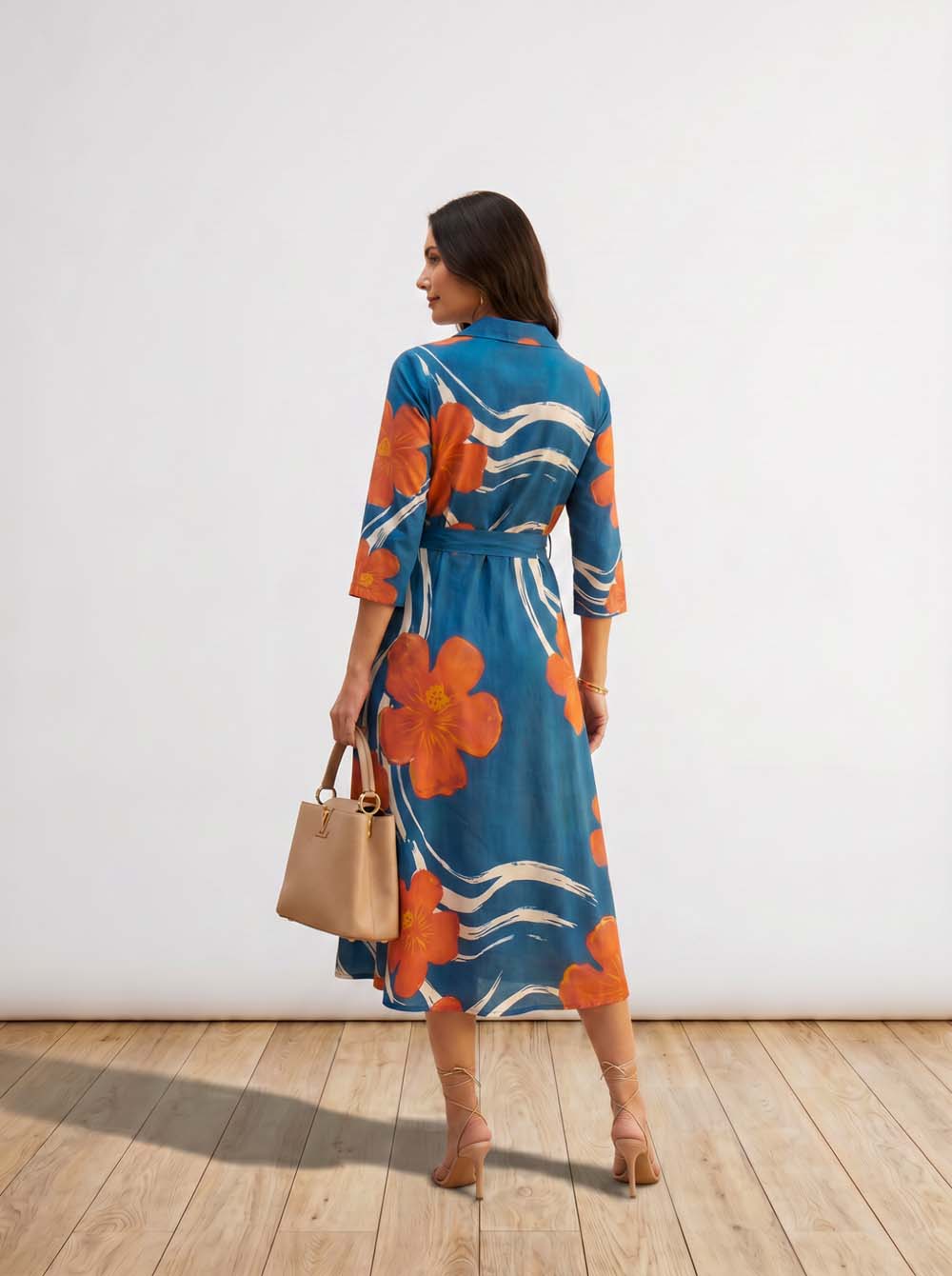 Till Blue Style Long One Piece Dress