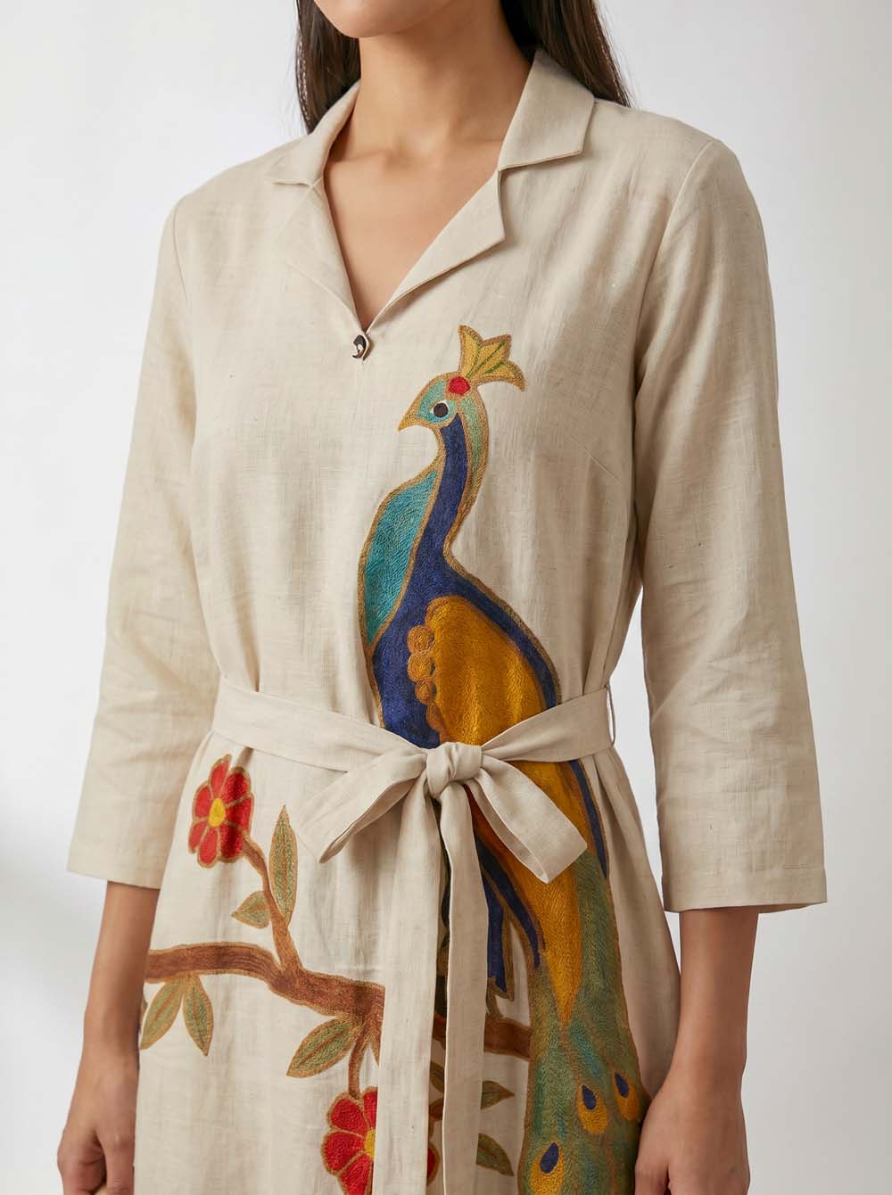 Cream Style Long One Piece Dress