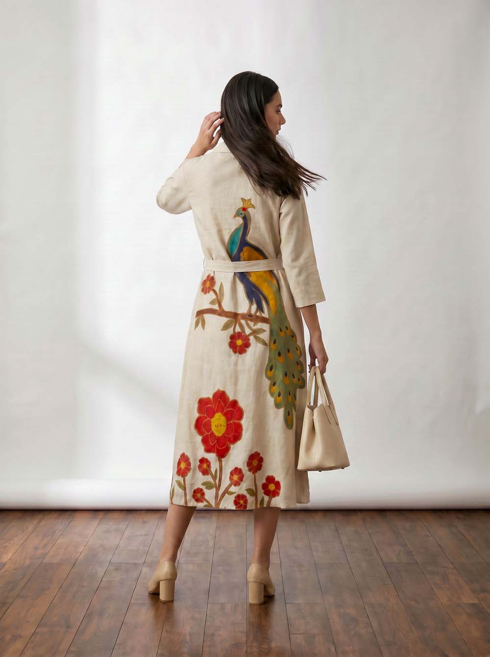 Cream Style Long One Piece Dress