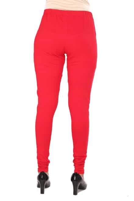 Ankle Length Red Leggings - Get Best Price from Manufacturers & Suppliers  in India