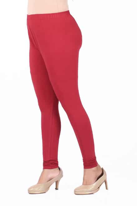 Vivian's Fashions Long Leggings - Girls, Cotton (Burgundy, Medium) -  Walmart.com