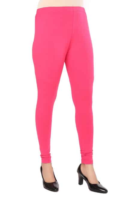 fcity.in - Women Cotton Four Way Lycra Ankle Length Leggings Pink / Casual