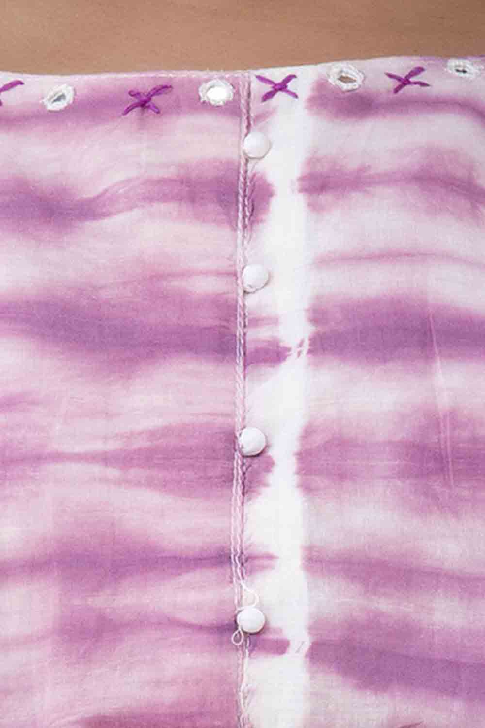 Violet Printed Anarkali Kurti